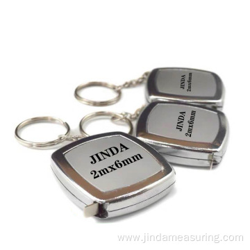 metal key chain key ring tape measure